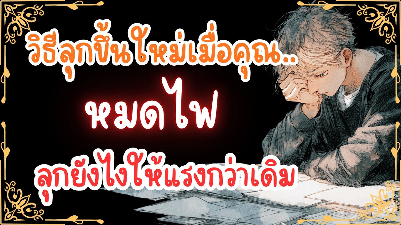 วิธีลุกขึ้นใหม่เมื่อคุณ.. หมดไฟ ลุกยังไงให้แรงกว่าเดิม เติมไฟให้ชีวิต | พอดแคสต์