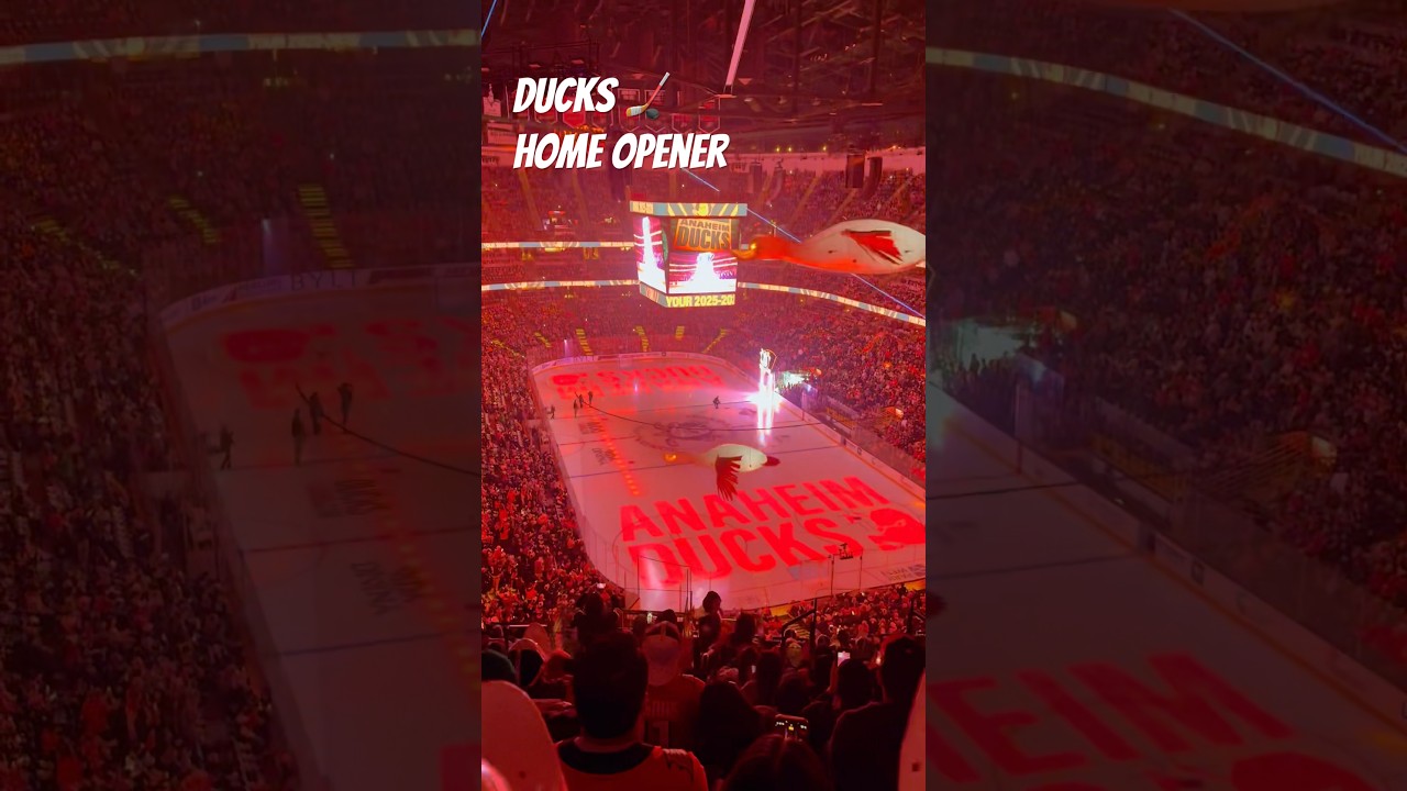 2025 Anaheim Ducks Home Opener 🏒