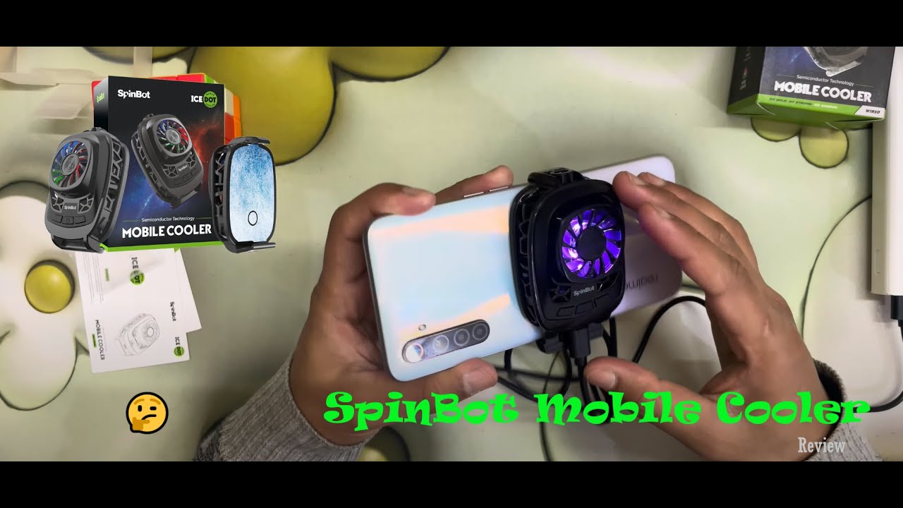 SpinBot IceDot Mobile Cooler Review || First Impression || Techie Swwitch