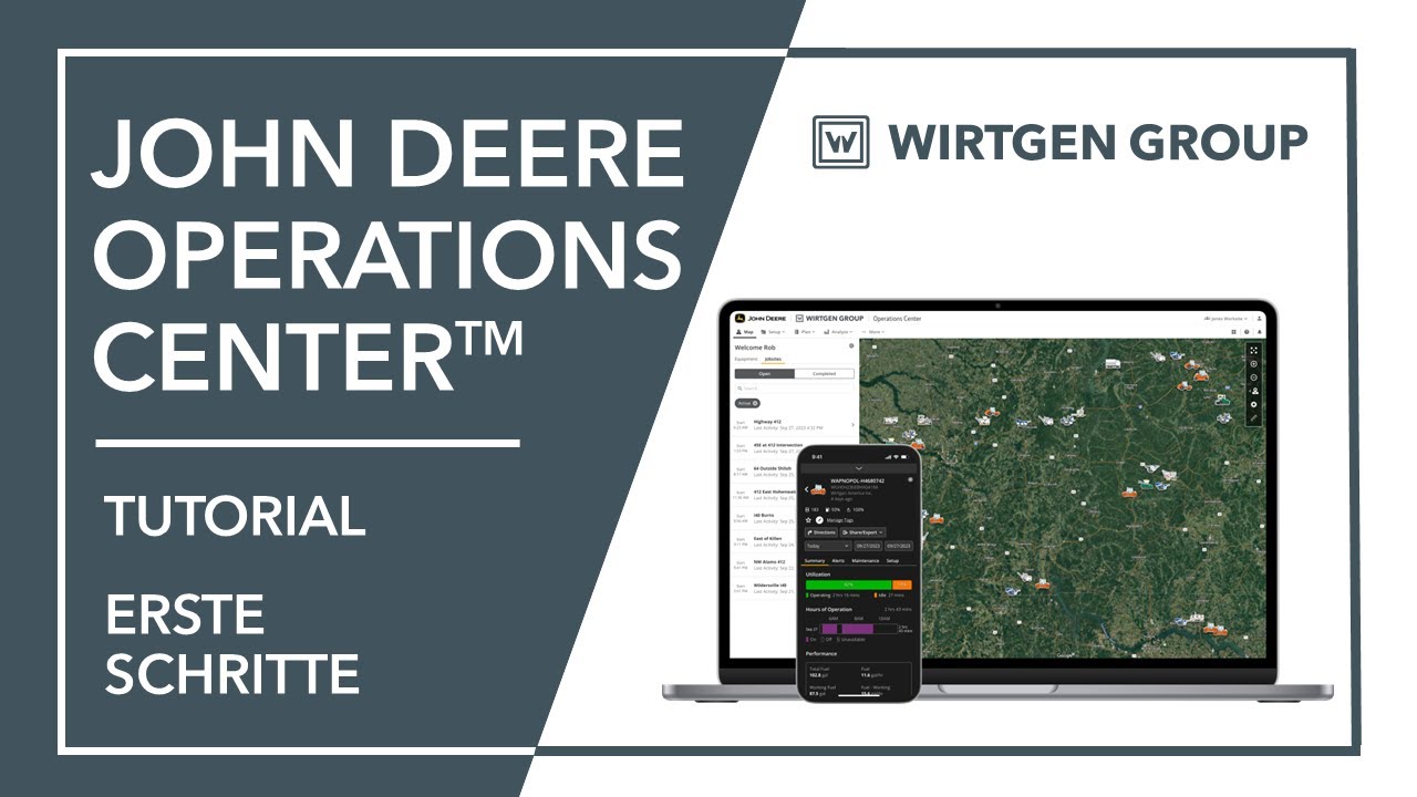 John Deere Operations Center: Digitales Baustellenmanagement f&uuml;r mehr Effizienz | &Uuml;berblick