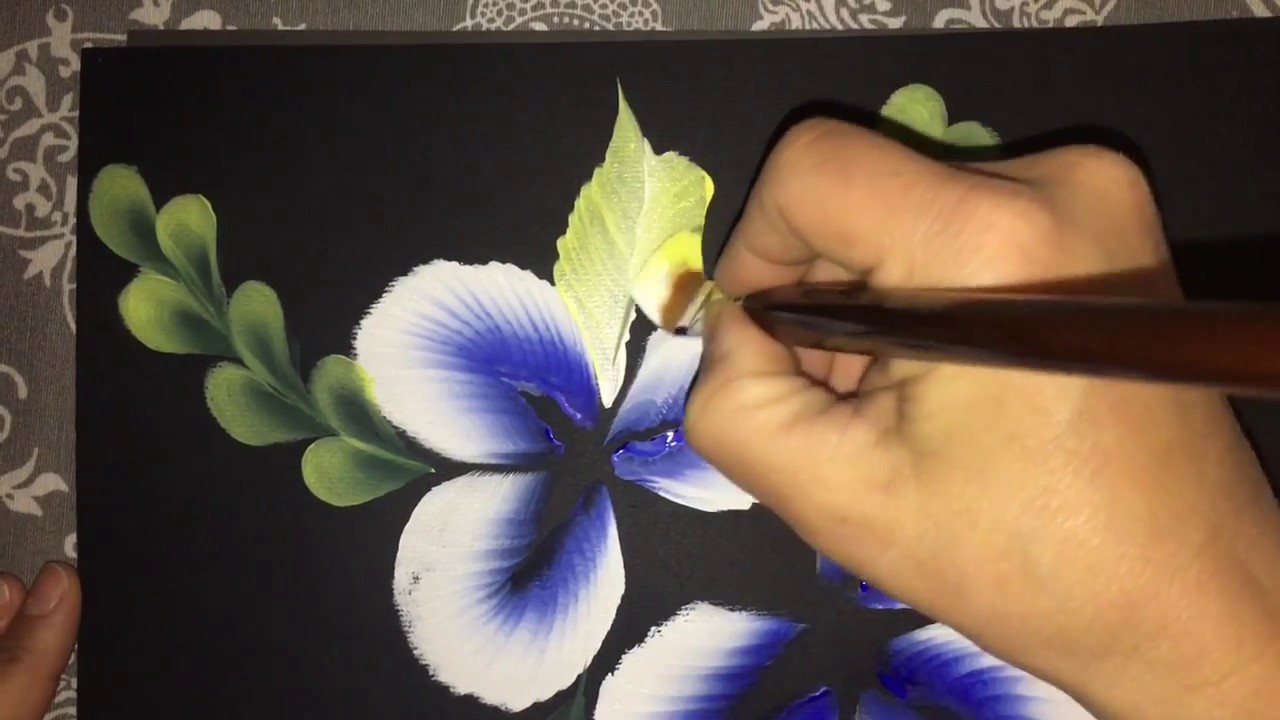 Dipingere Fiori con tecnica semplice||Colori acrilici ||Eleanna Contestabile