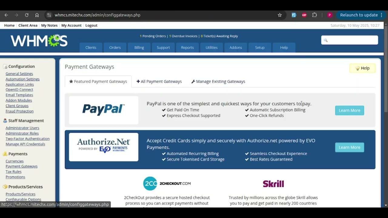 WHMCS M-Pesa integration Payment Gateway &ndash; Accept Payments via STK Push (Paybill & Till)