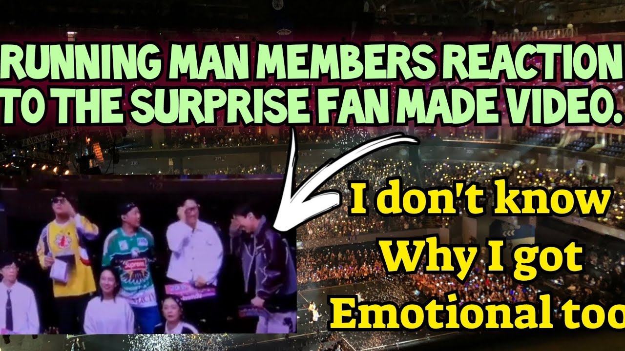 Running Man Members' live reaction to the fan made surprise video for them| I cried too OMG😲