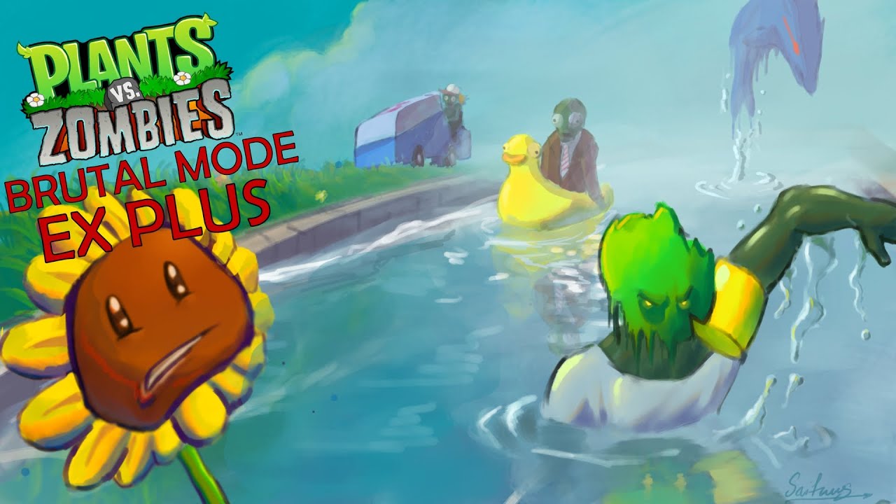 Уровни с бассейном в режиме PVZ Brutal Mode свели меня с ума