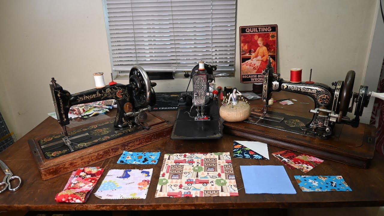 Antique/Vintage Sewing Machines Making a Baby Quilt