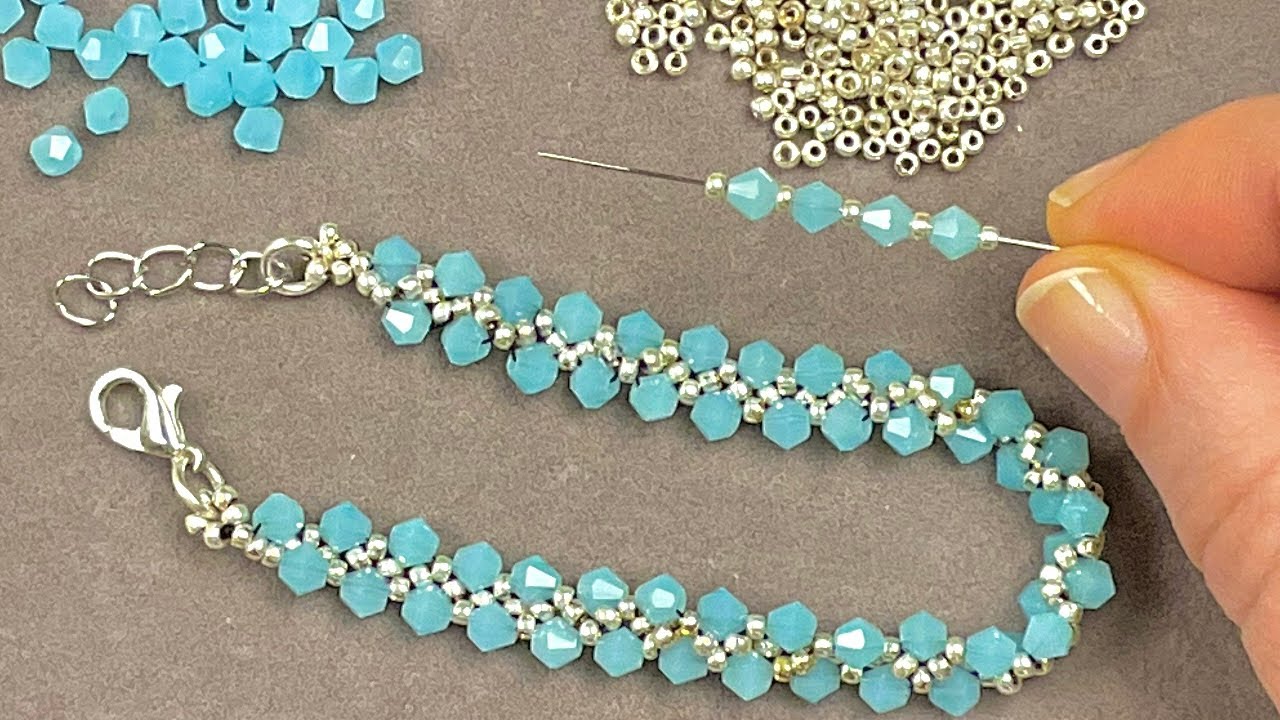 Easy Beaded Bracelet! Beads Jewelry Making! Very Easy Beaded Necklace #beads