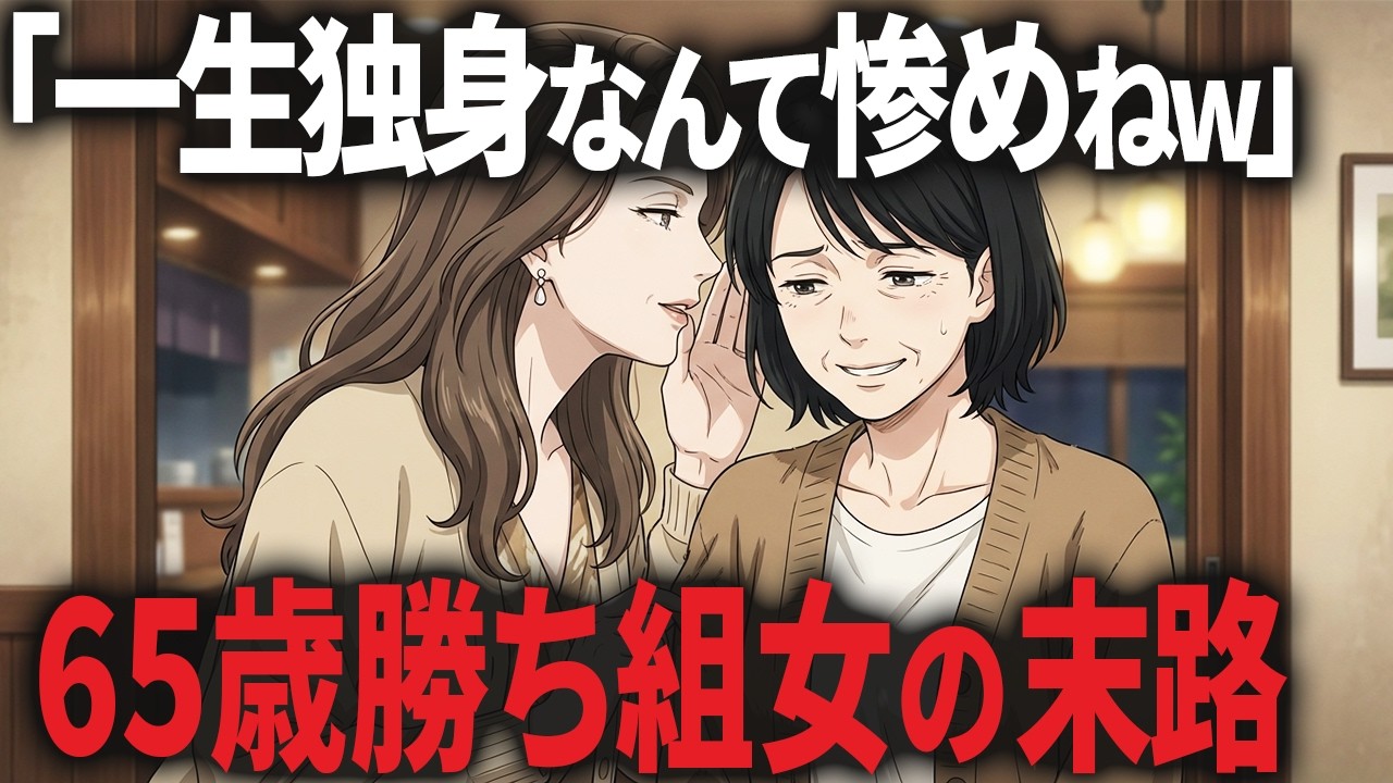 【老後格差】「年金7万の負け組ｗ」と笑った勝ち組友人の悲惨な末路とは&hellip;!?【スカッとする話】