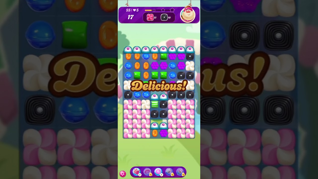 Kid game. Candy crush saga level 51~60