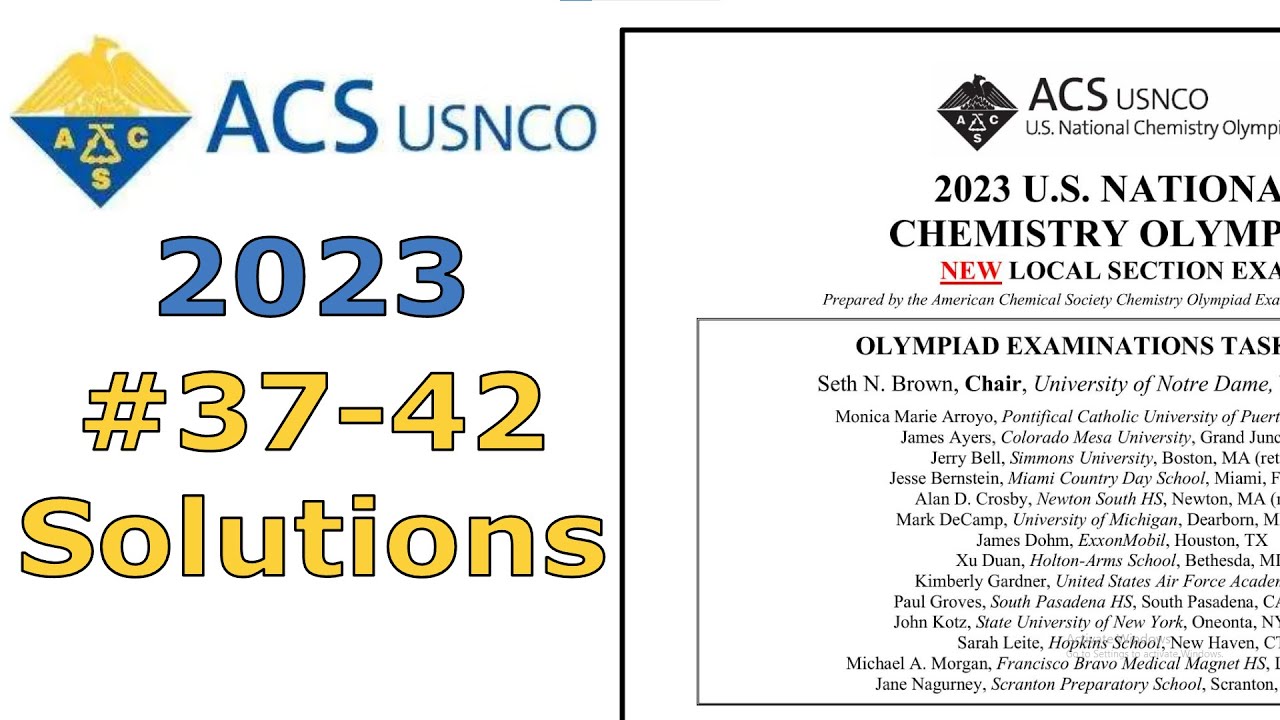 2023 USNCO Local Exam #37-42 Solutions | Electrochemistry