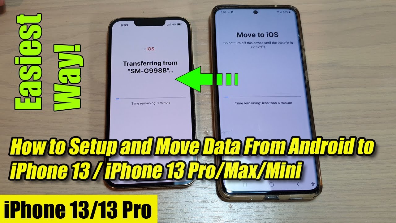 Как настроить и перенести данные с Android на iPhone 13 / iPhone 13 Pro/Max/Mini