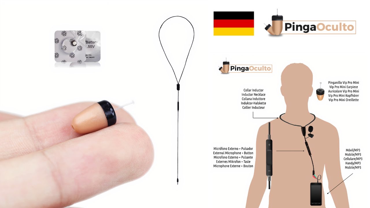 Unsichtbare Kopfh&ouml;rer Vip Pro Mini - R&uuml;ckblick und Tutorial - Deutsch | PingaOculto