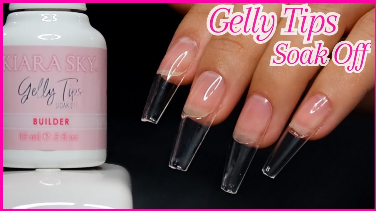 Tutorial paso a paso de como pegar  Gelly tips  ⎮Soft Gel | press on @lucyvillaNails