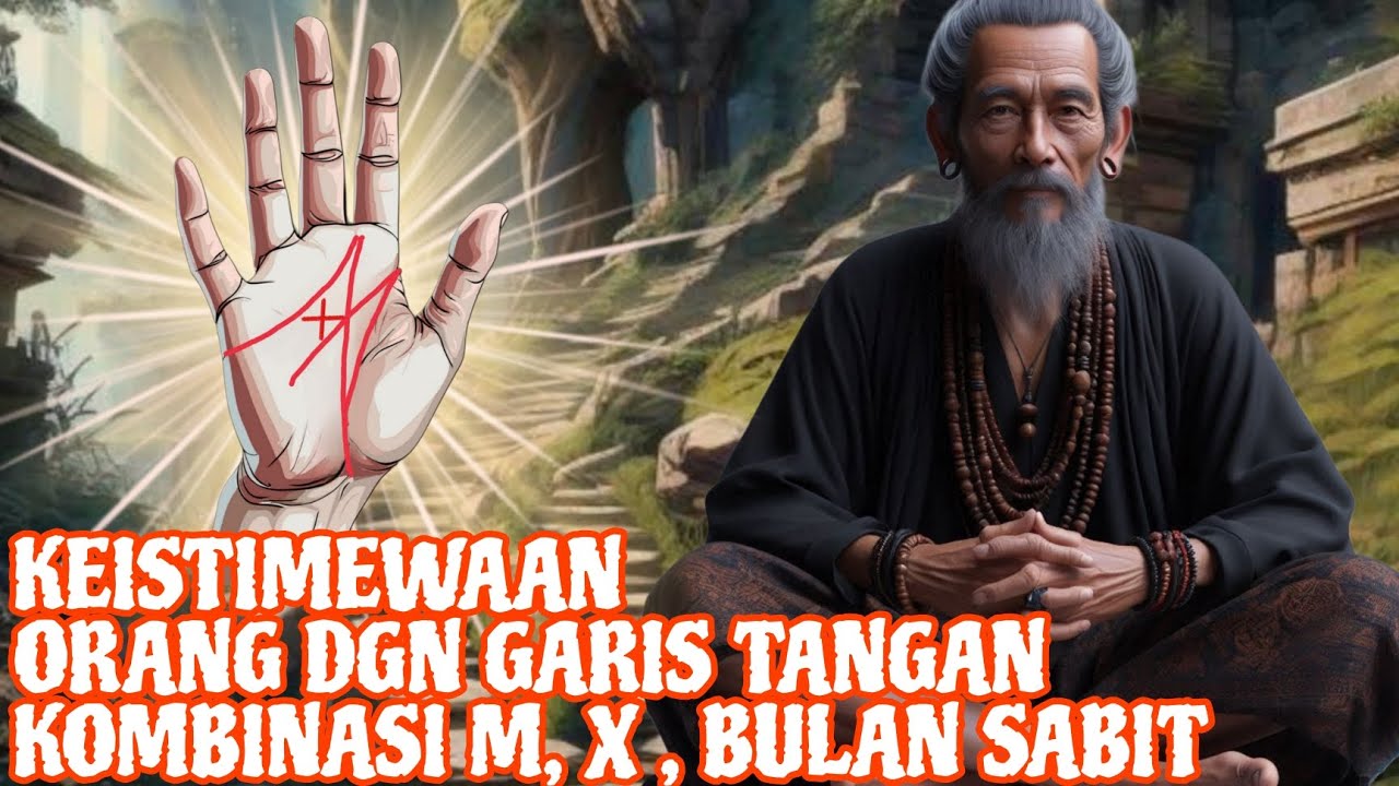 PEMILIK 3 SEGEL KEKUATAN LANGIT‼️_KEISTIMEWAAN ORANG DGN GARIS TANGAN KOMBINASI M, X , & BULAN SABIT