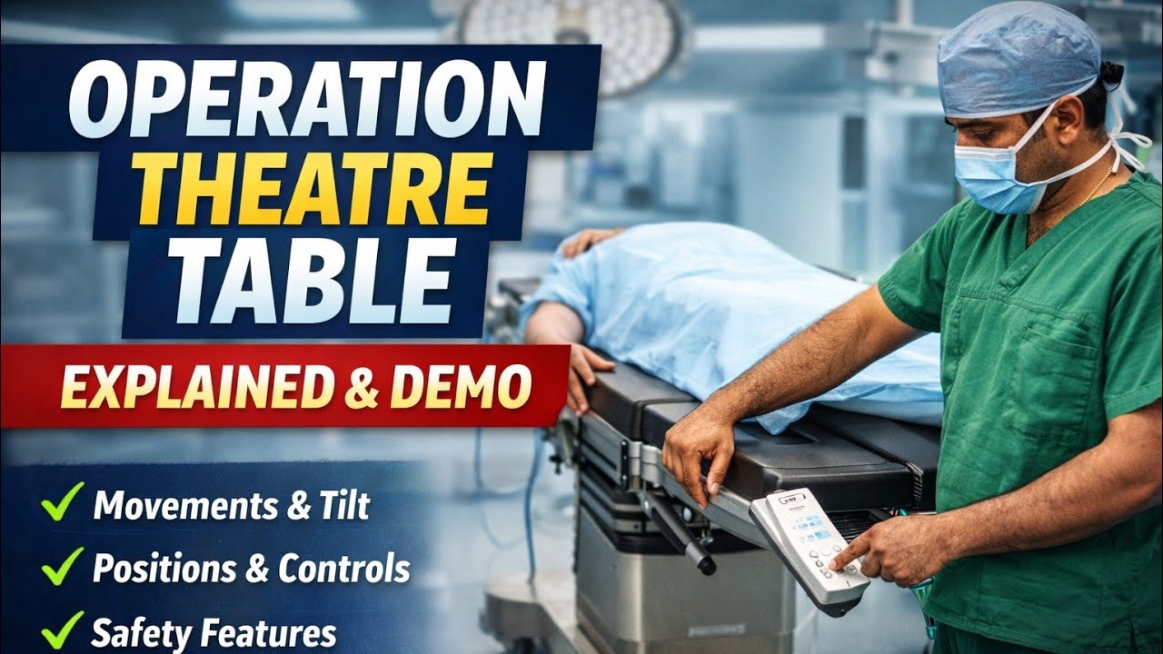 Operation Theatre Table | Types, Functions & Safety Features #operationtheatre #ott #table