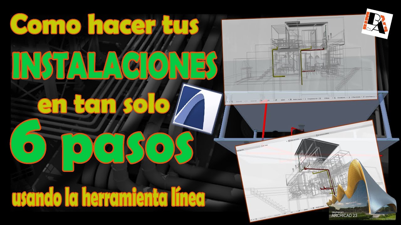 Curso #ModeladorMEP #Archicad23 - Aprende a realizar tu instalación con 6 pasos
