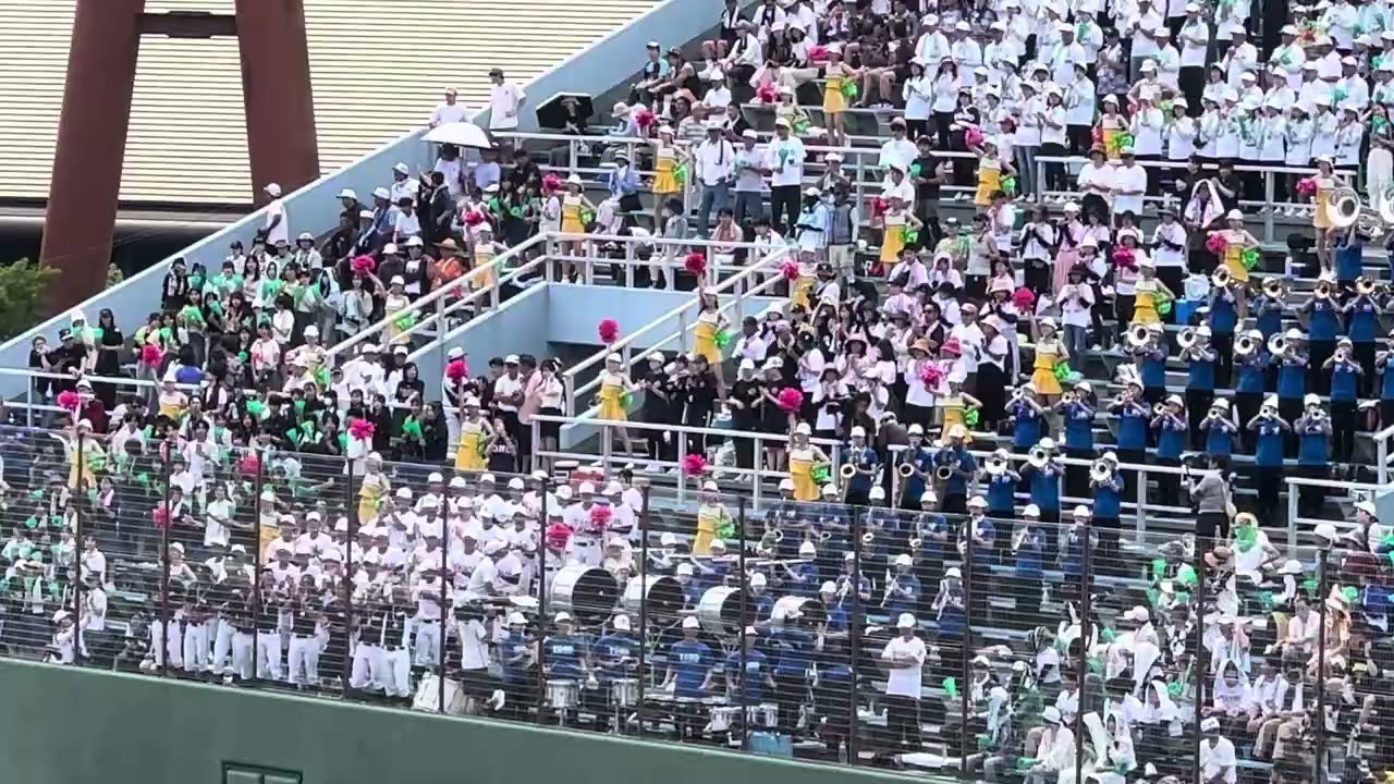 東邦高校野球応援　愛知大会決勝【20240728】　試合前シートノック　（岡崎レッドダイヤモンドスタジアム）