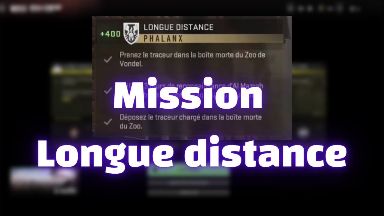 Call of Duty Warzone 2.0 - DMZ - Mission Longue distance ( Saison 4)