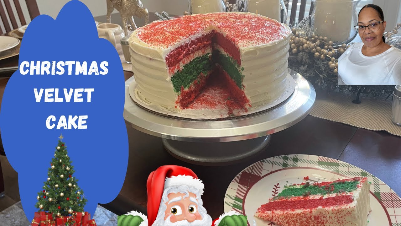 CHRISTMAS 🎄 VELVET CAKE#amazing #homemade#cooking #diy #cake #yummyrecipe