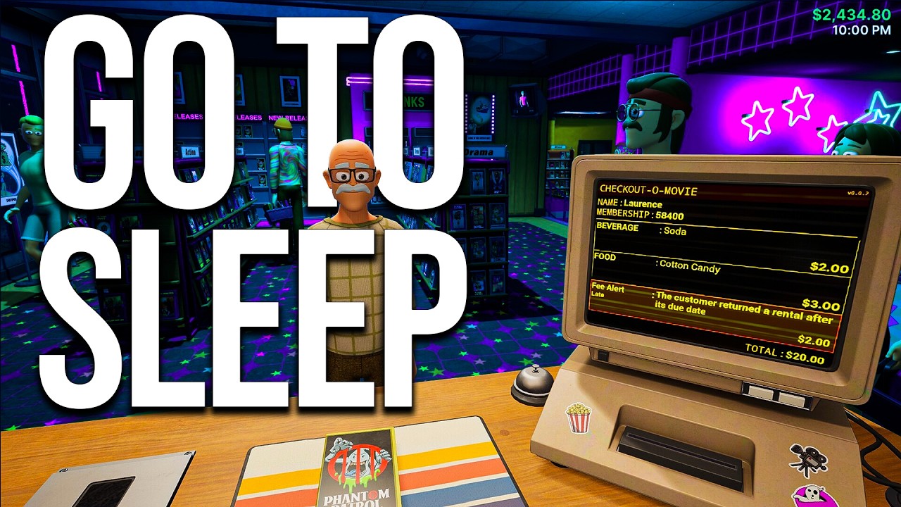 Fall Asleep While I Work at a Movie Rental Store