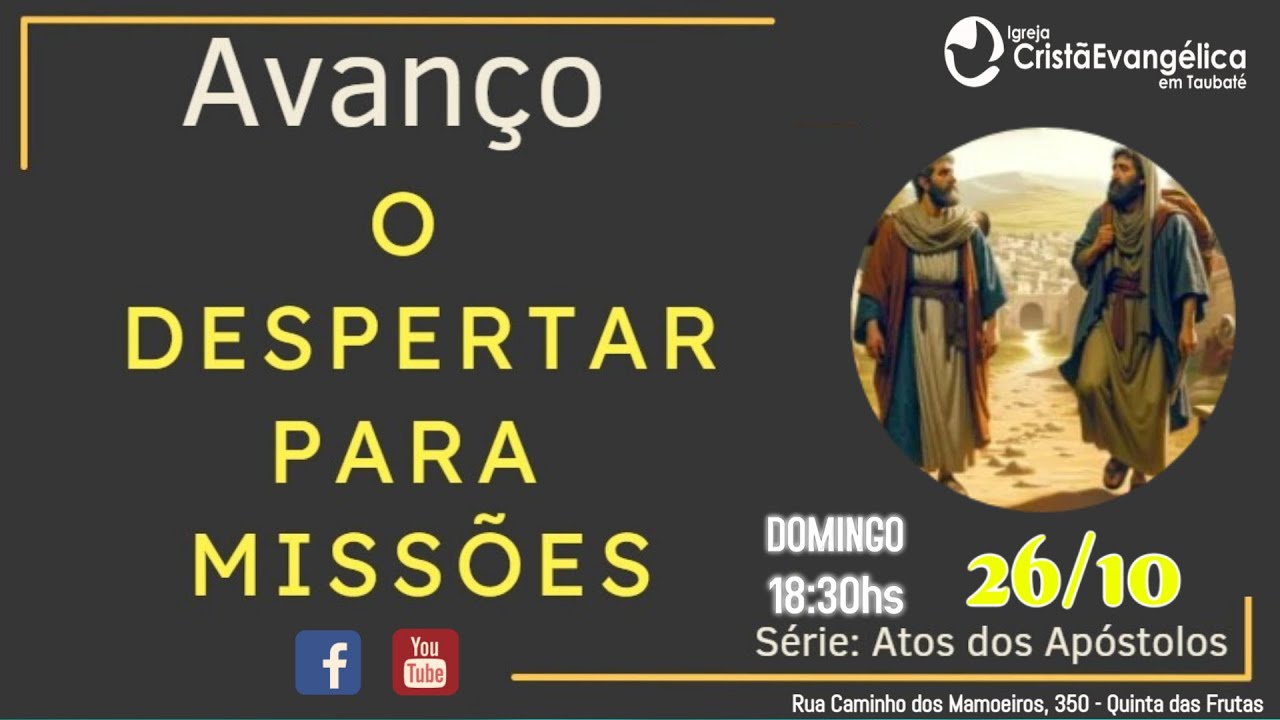 26.10 - Avanço: o despertar para missões - Atos 13.1-12