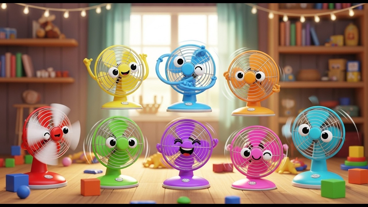 Oito Pequenos Fãs dos Brinquedos Whish Whish | Música de Movimento e Brincar