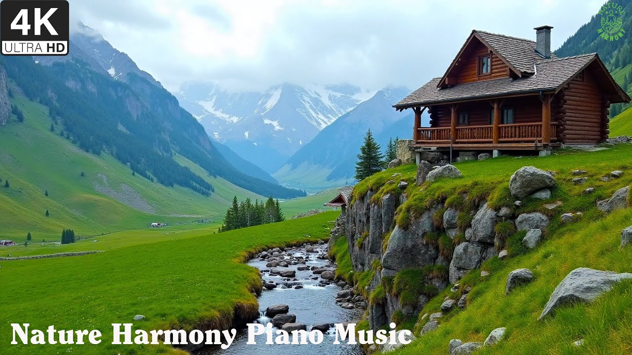 Healing Music For The Nervous System 🌿Beautiful Relaxing Piano Music For Stress Relief & Deep Sleep