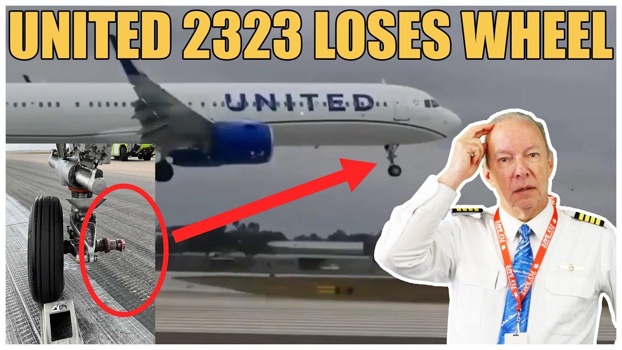 United 2323 LOSES Nose Wheel Landing in Orlando — Captain Steeeve Reacts