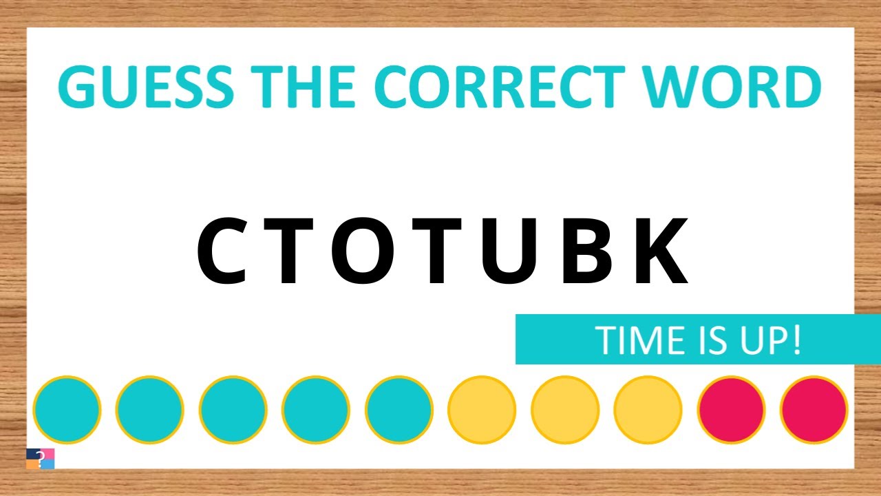 Guess the Correct Word! Unscramble in Record Time! 7 Letters | Agent Quiz