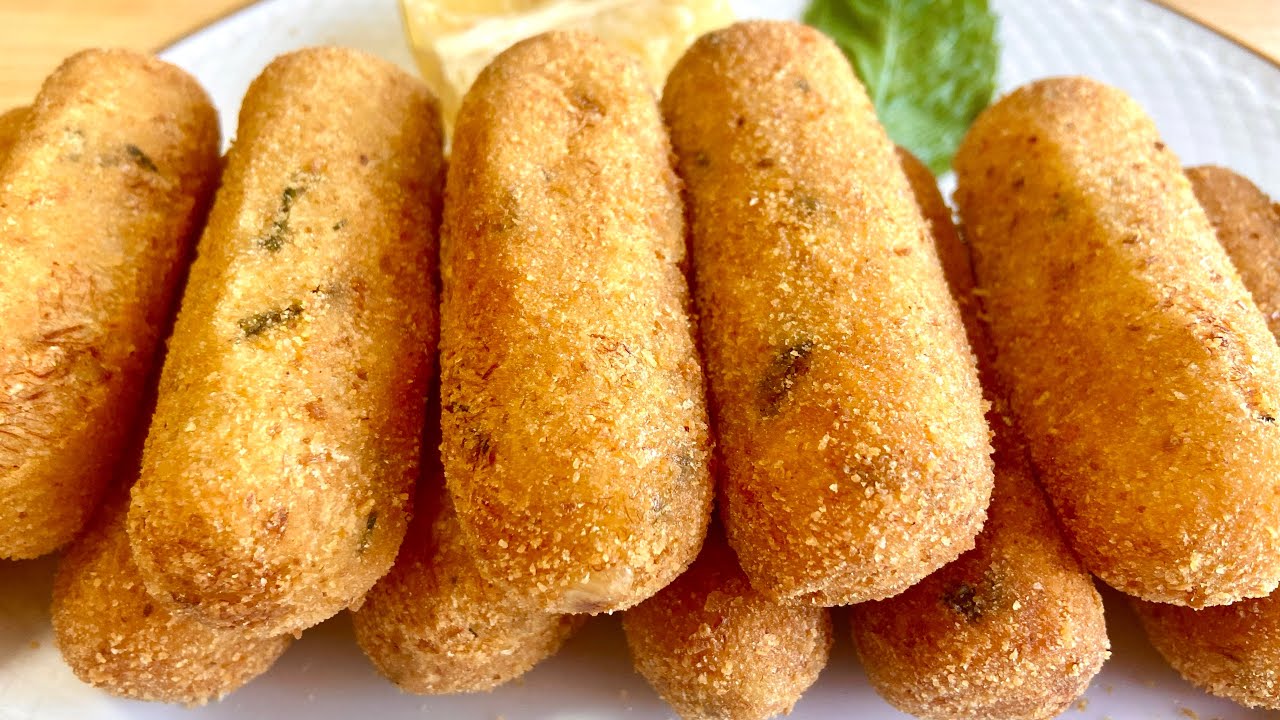 Croquetes de BACALHAU, um petisco delicioso