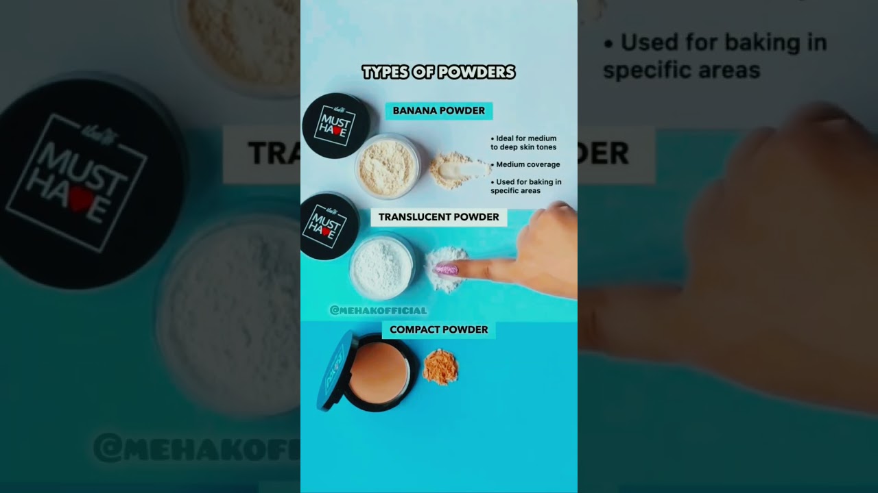 Types of powder 💄#viral #shortsfeed #trendingshorts #youtubeshorts #mehakofficial0215