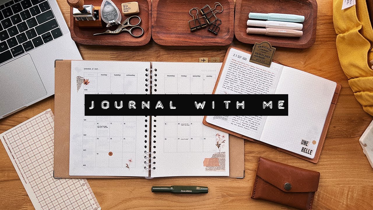 journal with me // setting up october planner pages & decorating my journal