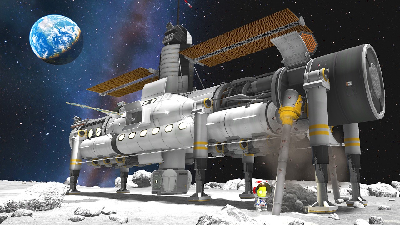 KSP: This MOBILE Mun Base TRANSFORMS!