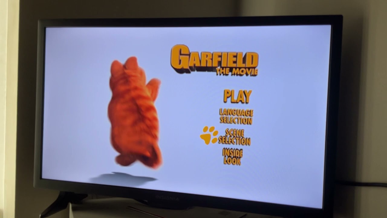 Garfield The Movie 2004 DVD Menu Walkthrough