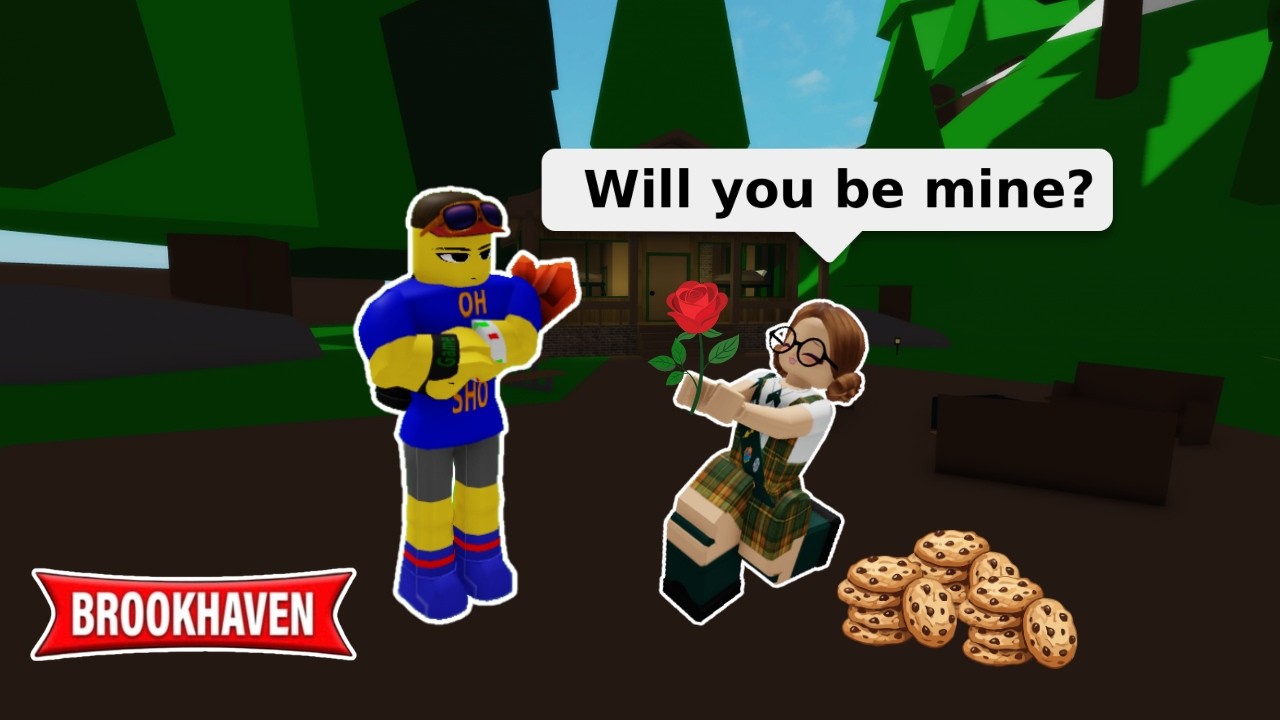 My STALKER became a GIRL SCOUT on VALENTINES (Brookhaven RP)