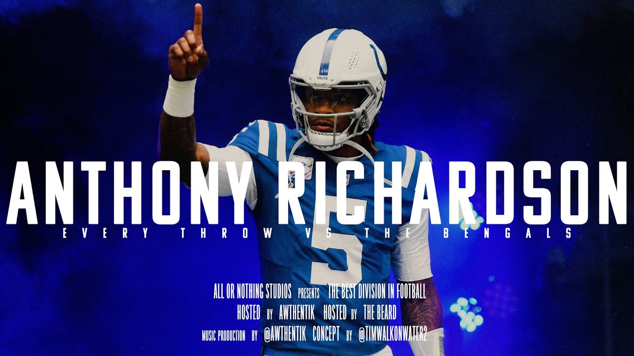 Every Throw From Anthony Richardson vs The Bengals