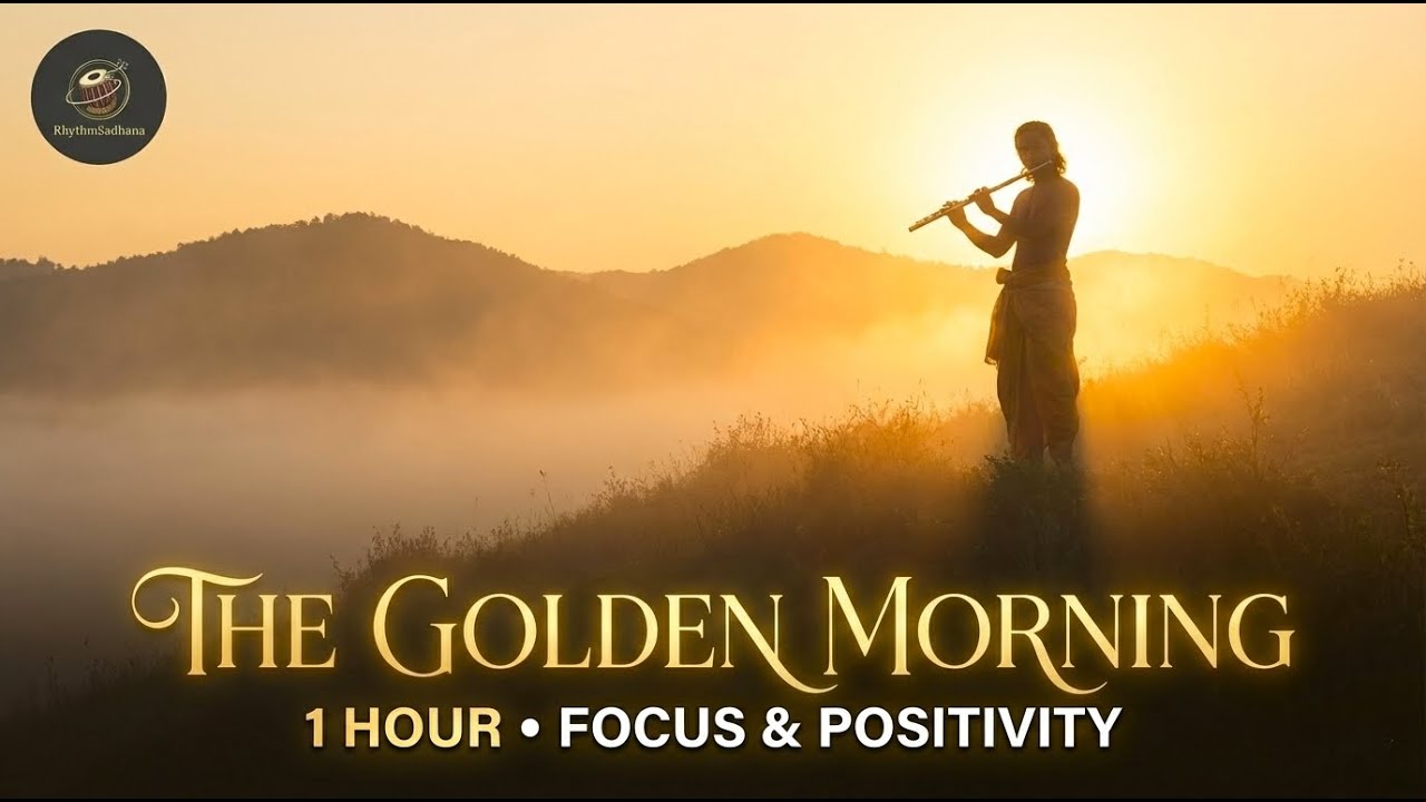 Golden Morning 🌄 | Positive Energy Flute & Tabla for Focus & Peace