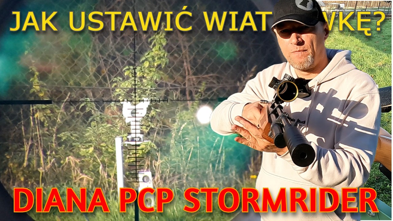 Jak ustawić prawidłowo swoją wiatrówkę - zerowanie - tania DIANA PCP STORMRIDER - strzelec pokazuje
