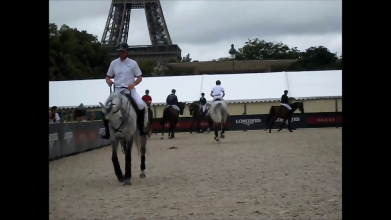 Marcus Ehning, Cornado, training, paddock, Jumping Tour Eiffel 2014