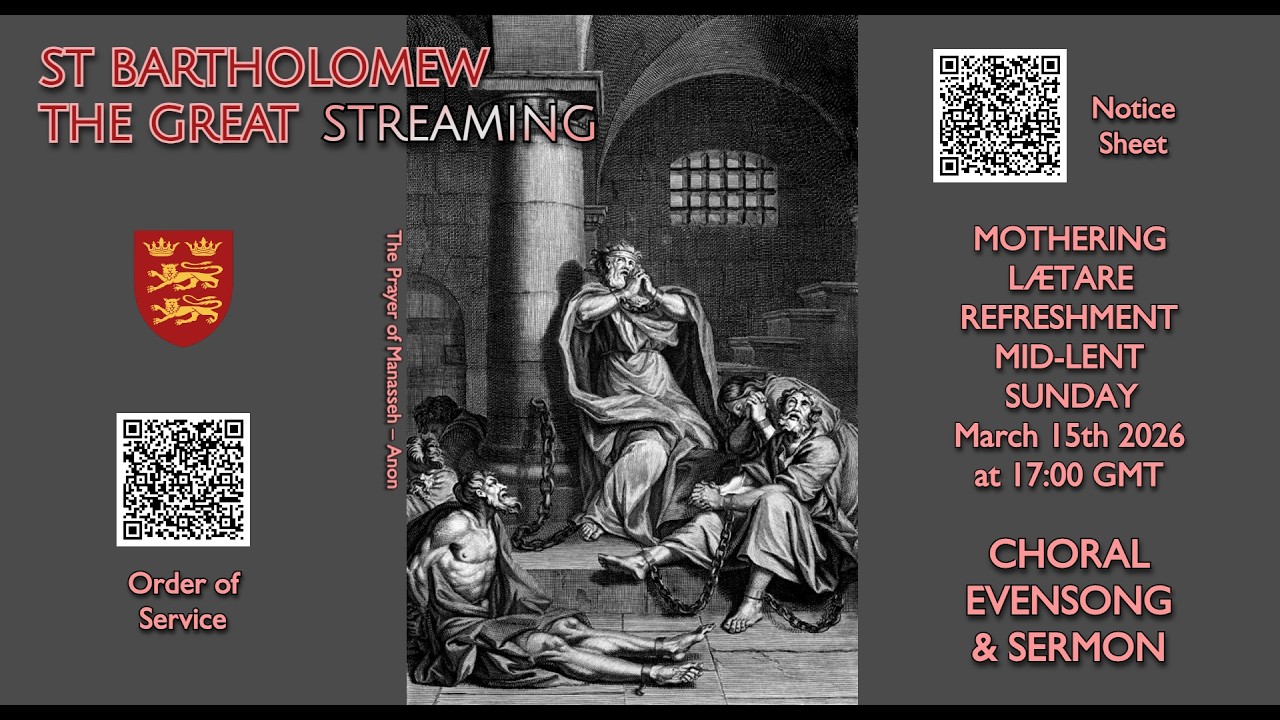 ⛪️ Choral Evensong & Sermon of the Fourth Sunday in Lent, Mothering, Lætare, Mid-Lent Sunday 2026