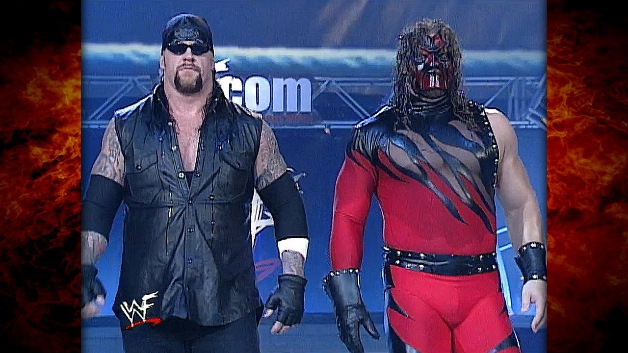 The Undertaker & Kane vs Triple H w/ Stephanie & Kurt Angle 7/17/00