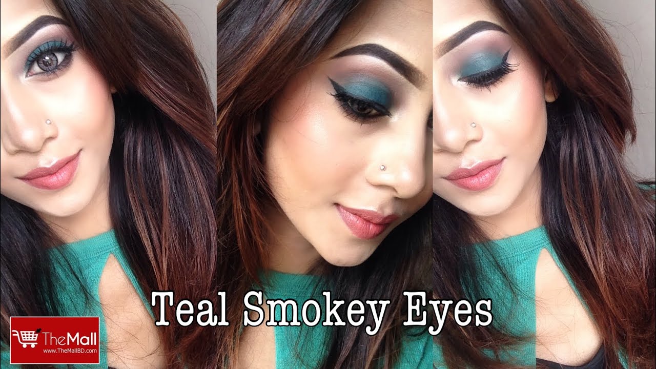 EID Makeup ll Teal Green Smokey Eyes l W7 makeup review