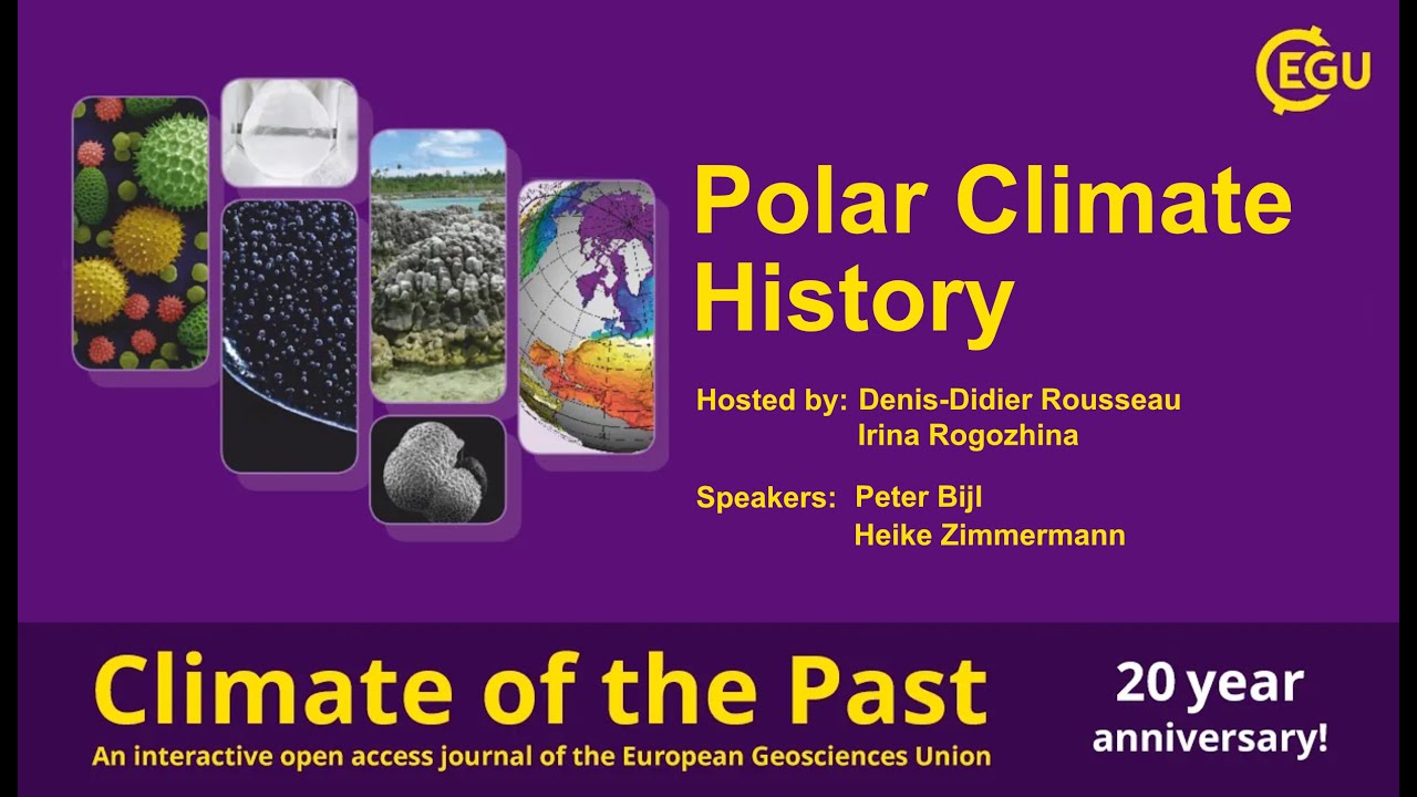 EGU WEBINARS: Polar Climate History (Climate of the Past 20th Anniversary)