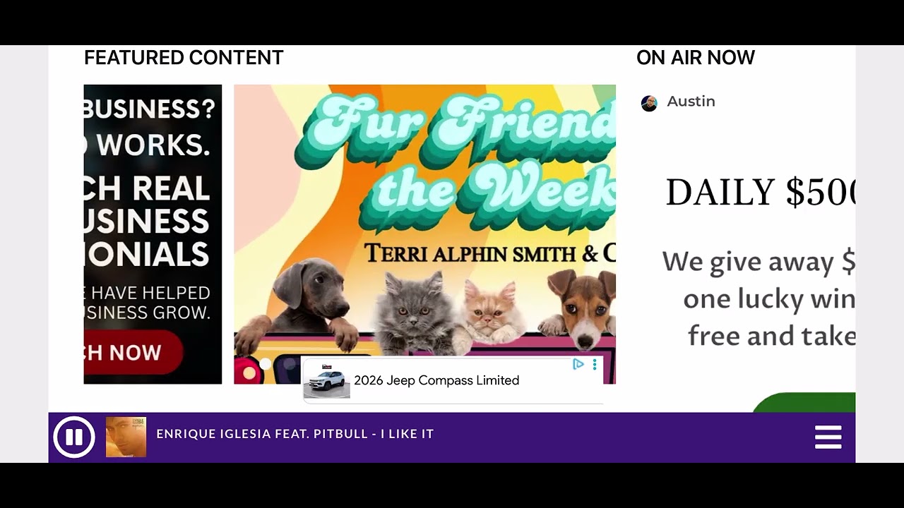 Bob 93.3 Played I Like It By Enrique Iglesias/Pitbull (12/17/25)