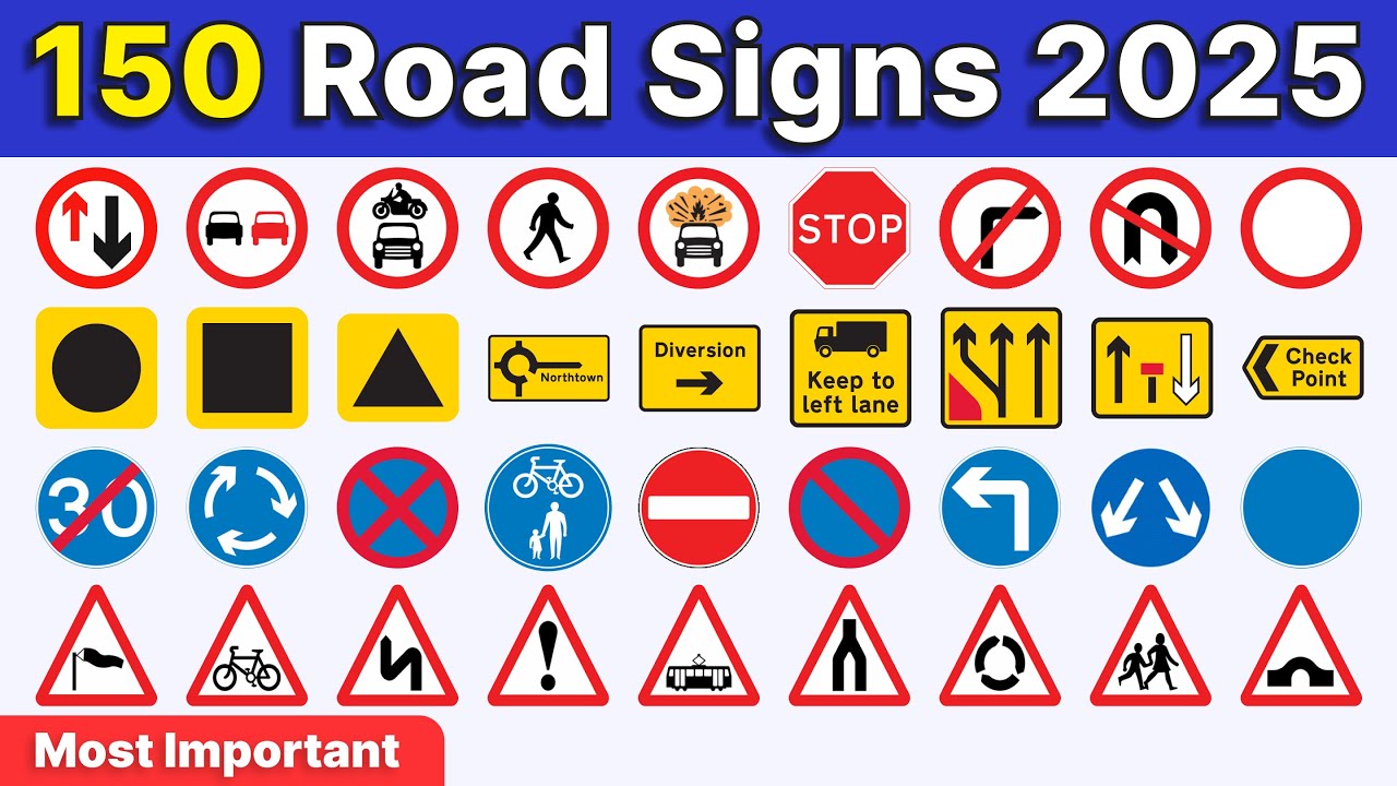 🚦Ultimate 150 Road Sign Quiz for Theory Test 2025 UK (All Road Signs UK🚦) - Must Watch!