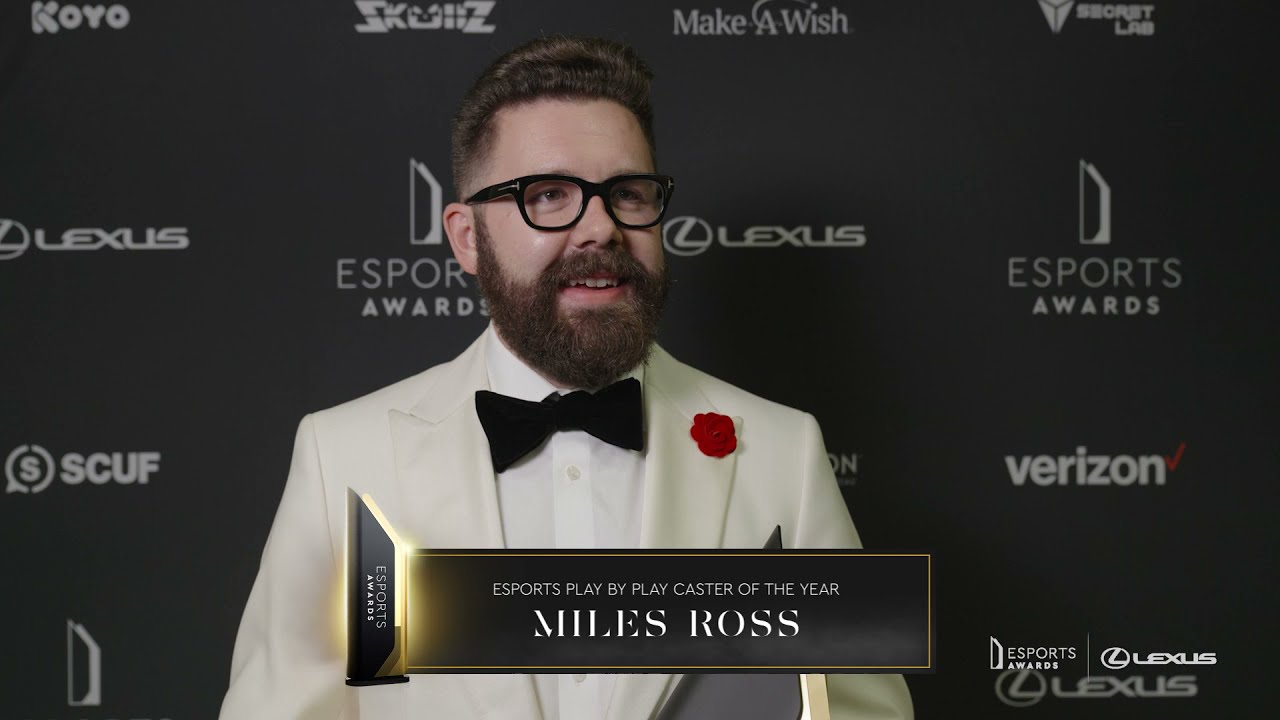 Esports Play by Play Caster of the Year winner interview with Miles Ross