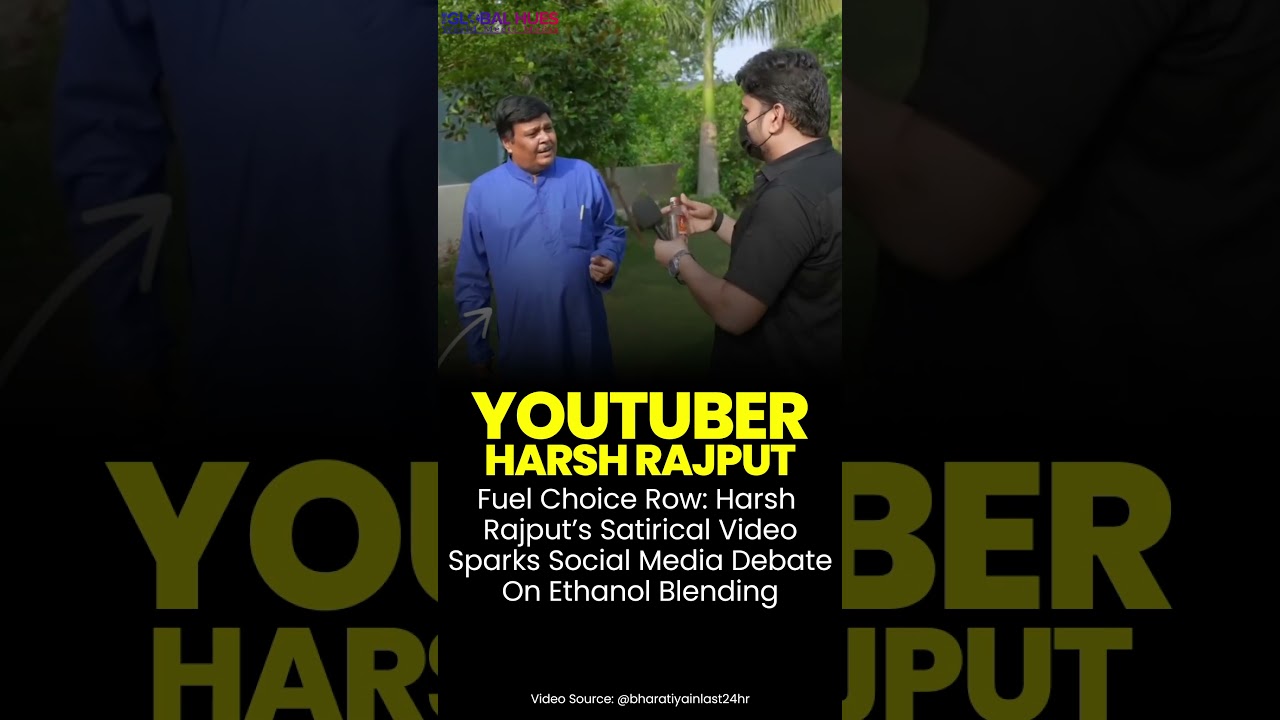 #harshrajput #satirical Video Sparks Social Media Debate on Ethanol Blending #youtuber #facts