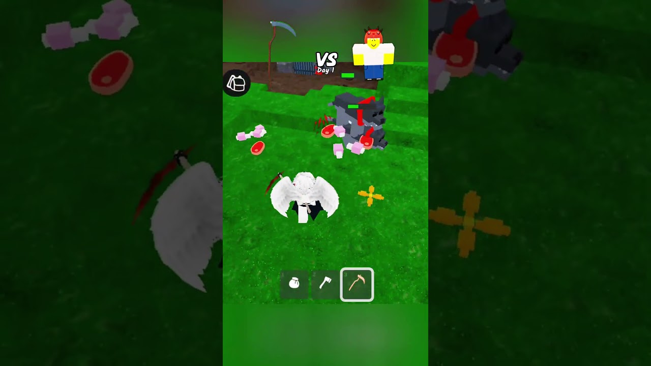 vempire scythe vs dino kid 🪓 || 