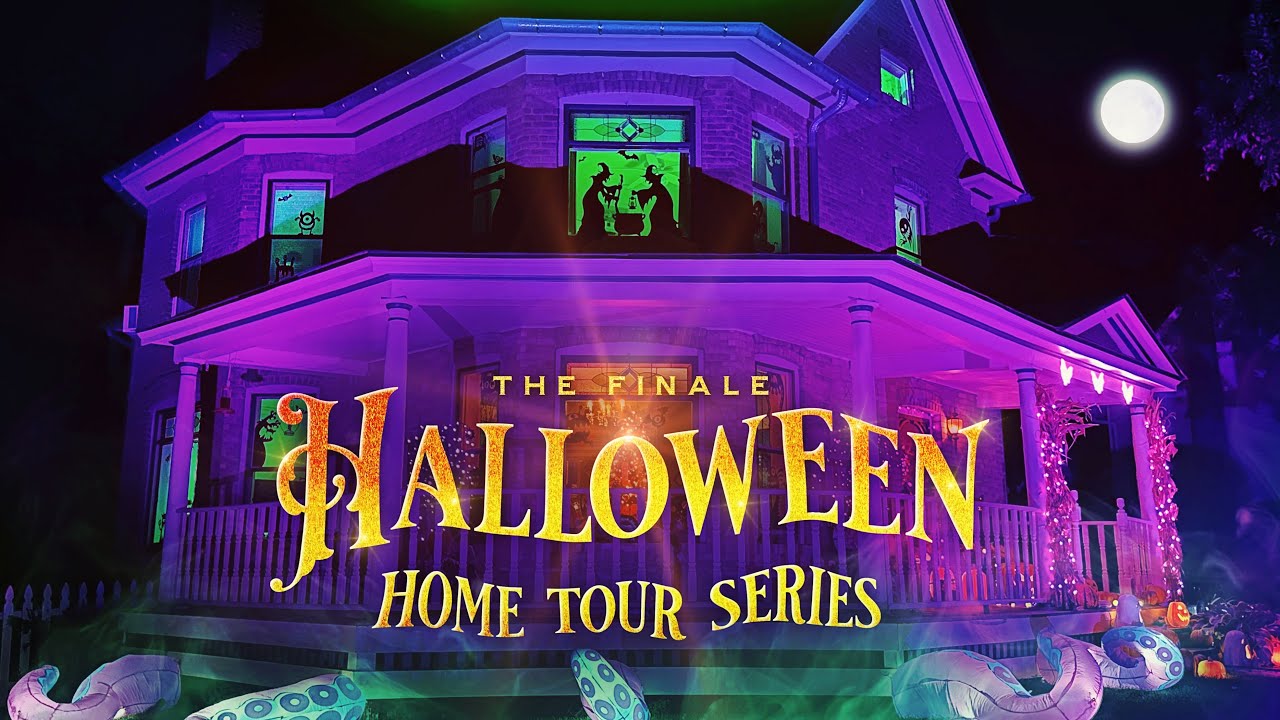Обзор дома на Хэллоуин 2025 🎃 Украшения для дома и улицы на Хэллоуин, огни и ёлка! Видеоблог