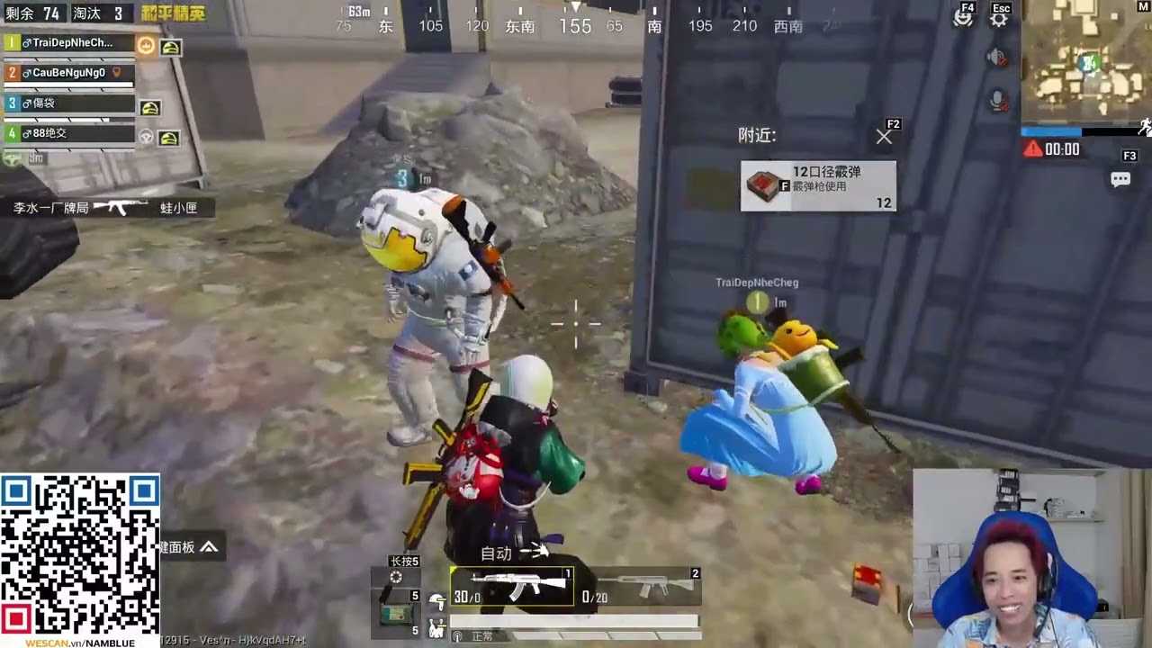 Nam Blue | GẶP NAM THÌ CHẠY BẰNG NIỀM TIN EM Ạ | PUBG Mobile