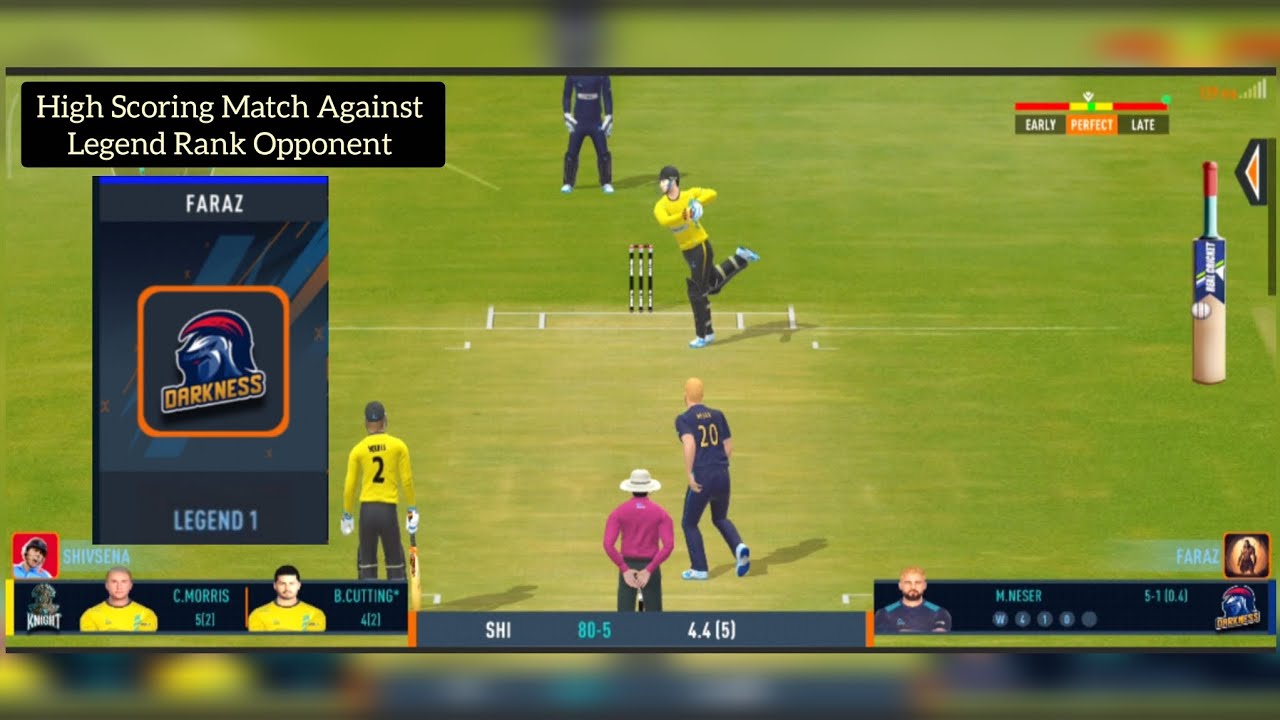 Legend 1 Rank Opponent 😍🔥| Real Cricket| High Scoring Match Against Legendary opponent 😱